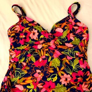 Lands’ End floral tankini